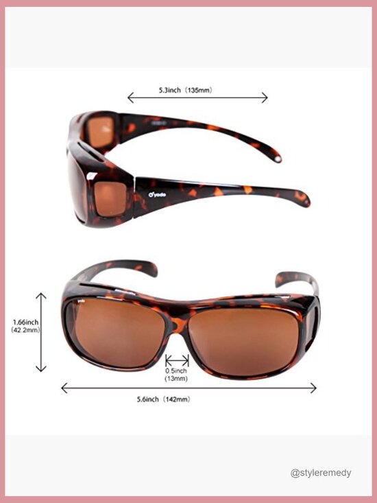Polarized Fit Over Sunglasses for Glasses with UV400 Protection